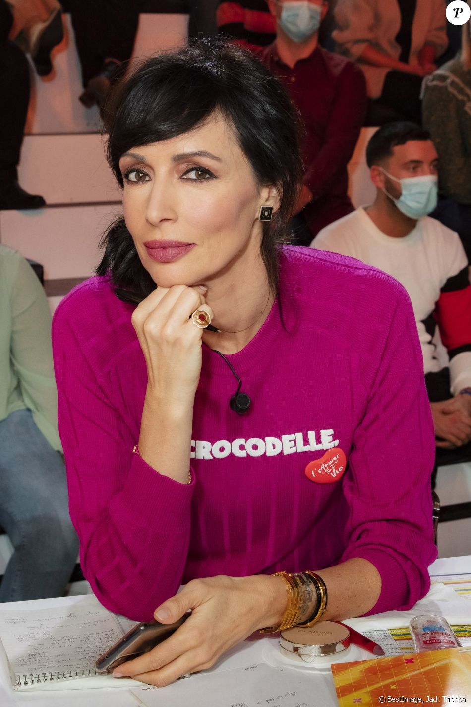 Tpmp Du 18 Janvier 2022 Exclusif - Géraldine Maillet sur le plateau de l'émission Touche pas à mon  poste (TPMP) diffusée en direct sur C8 le 18 janvier 2022 © Jack Tribeca /  Bestimage - Purepeople