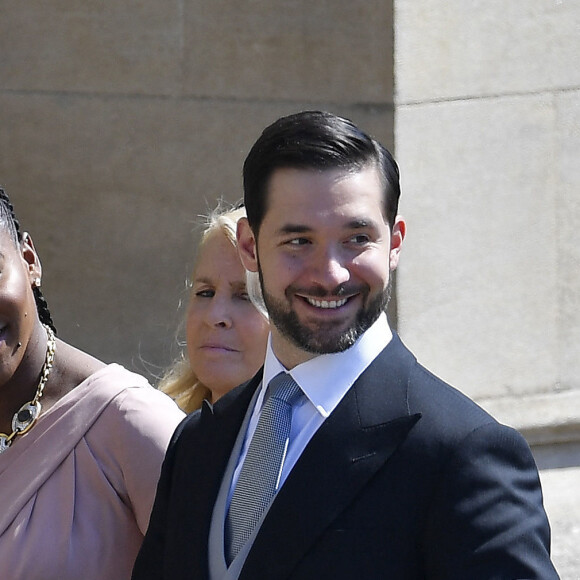 Serena Williams et Alexis Ohanian - Les invités arrivent à la chapelle St. George pour le mariage du prince Harry et de Meghan Markle au château de Windsor, Royaume Uni, le 19 mai 2018.