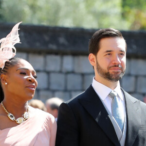 Serena Williams et Alexis Ohanian - Les invités arrivent à la chapelle St. George pour le mariage du prince Harry et de Meghan Markle au château de Windsor, Royaume Uni, le 19 mai 2018.