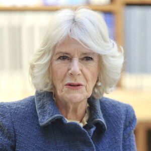 Camilla Parker Bowles, duchesse de Cornouailles, en visite à la librairie Bodleian de l'université d'Oxford. Le 26 janvier 2022