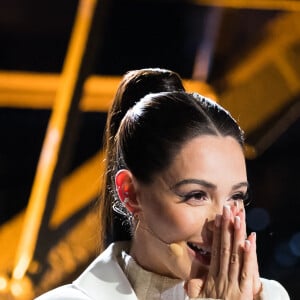 Exclusif - Nabilla Benattia - Enregistrement de l'émission "La Chanson secrète 10" au 1er étage de la Tour Eiffel à Paris, diffusée le 22 janvier sur TF1 à 21h10 © Tiziano Da Silva / Bestimage