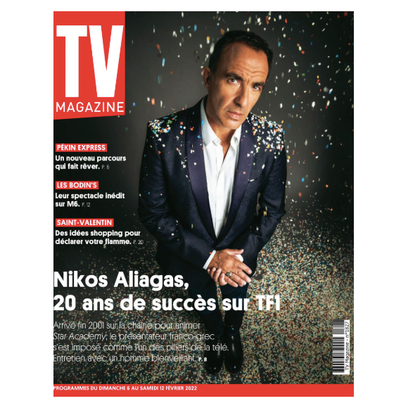"TV Magazine" avec Nikos Aliagas en couverture, en février 2022