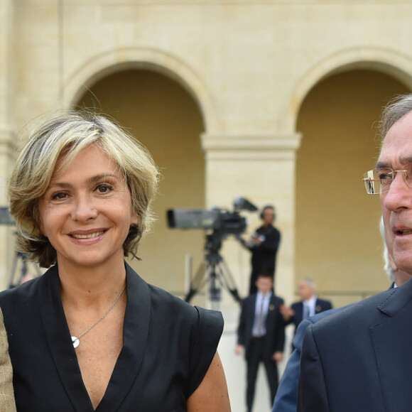 Arnaud Montebourg, Brice Lalonde, Valérie Pécresse, Claude Guéant, Christophe Girard - Hommage national à Simone Veil (femme politique et rescapée de la Shoah) dans la cour d'Honneur des Invalides à Paris, France, le 5 juillet 2017. Simone Veil reposera avec son mari au Panthéon. © Christian Liewig/Pool/ Bestimage 