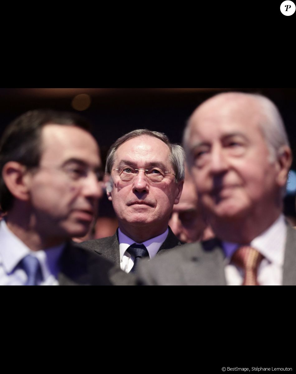 Info - Claude Guéant remis en liberté, il sort de prison - Bruno Retailleau, Claude Guéant et Edouard Balladur - Conseil National du parti "Les Républicains" à La Mutualité à Paris. Le 14 janvier 2017 © Stéphane Lemouton / Bestimage