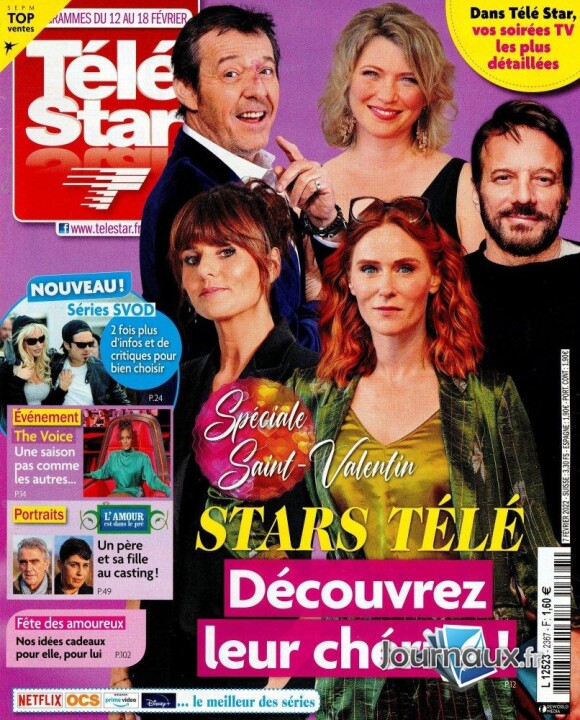 Couverture du magazine "Télé Star", programmes du 12 au 18 février 2022.