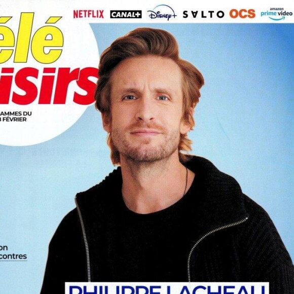 Philippe Lacheau en couverture de "Télé-Loisirs", programmes du 12 au 18 février 2022.