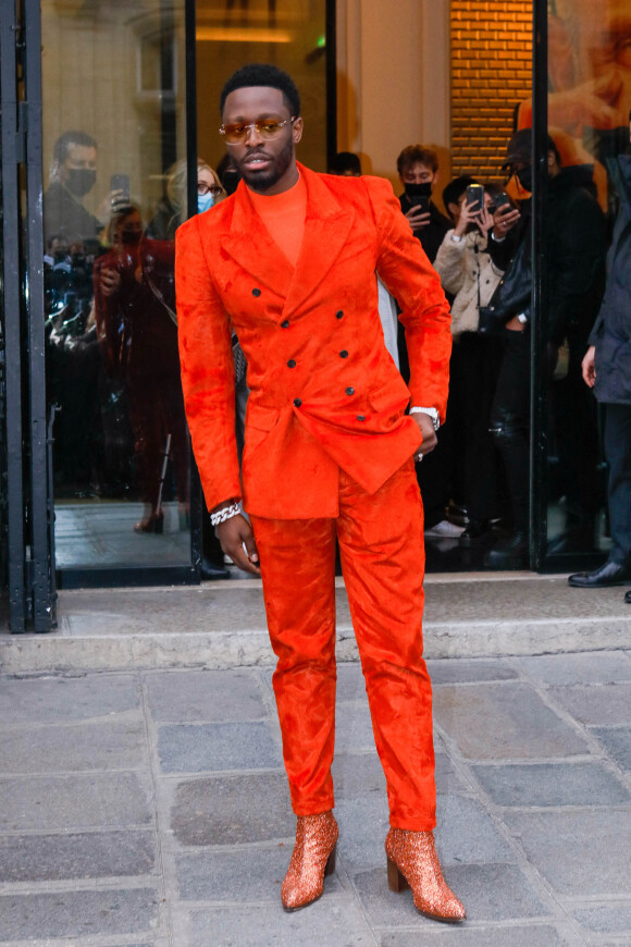 Dadju à la sortie du défilé Gaultier Haute-Couture Printemps/Eté 2022 dans le cadre de la Fashion Week de Paris, France © Veeren-Clovis/Bestimage 