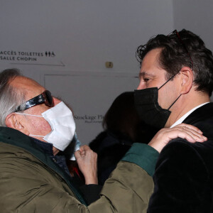 Gilbert Montagné et Laurent Gerra - Laurent Gerra joue son spectacle "Sans Modération", Salle Pleyel à Paris le 09 janvier 2022 © Bertrand Rindoff Petroff / Bestimage 