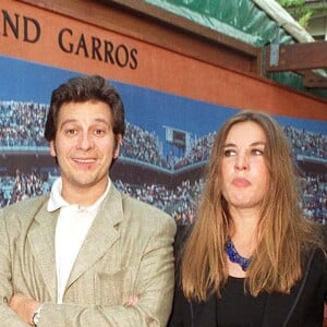 Laurent Gerra et Mathilde Seigner - Roland Garros 2001