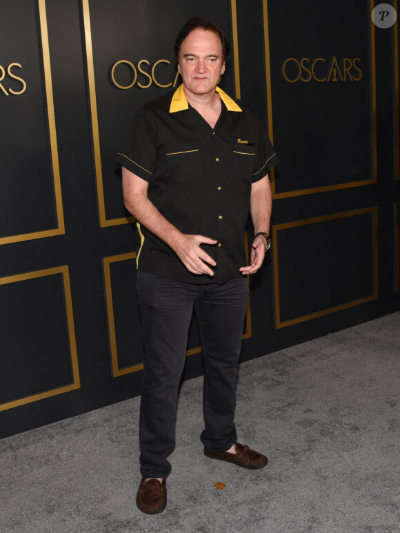 Quentin Tarantino lors du photocall de la 92ème édition du déjeuner des nominés aux Oscars au Ray Dolby Ballroom à Los Angeles, Californie, Etats-Unis, le 27 janvier 2020. © Billy Bennight/Zuma Press/Bestimage 