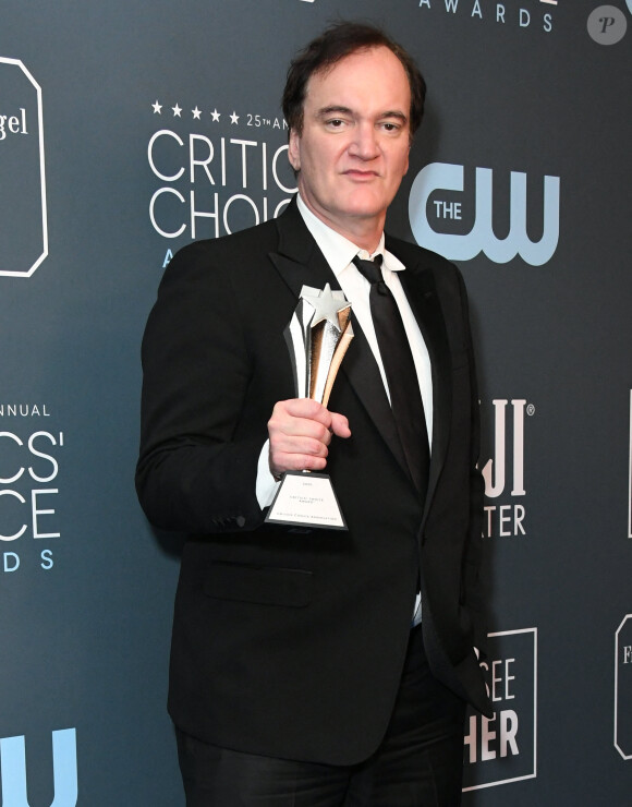 Quentin Tarantino lors de la press room de la 25ème édition de la soirée des Critics Choice Awards au Barker Hangar à Santa Monica, Los Angeles, Californie, Etats-Unis, le 12 janvier 2020. © Birdie Thompson/AdMedia via/Zuma Press/Bestimage