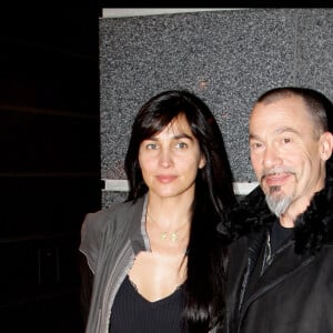 Florent Pagny et sa femme Azucena - Arrivées au cocktail de rentrée de TF1 avec la présentation des programmes en 2009