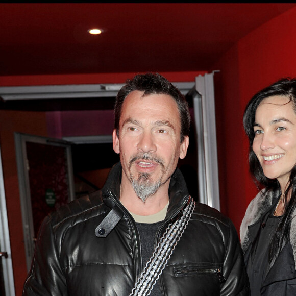 Florent Pagny et sa femme Azucena à la première du film RTT à Paris