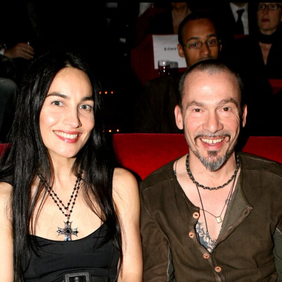 Florent Pagny et sa femme Azucena au Crazy Horse pour l'un des spectacles de Dita Von Teese