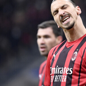 Zlatan Ibrahimovic  - Match de Ligue Des Champions (LDC) "Milan - Liverpool (1-2)" au stade San Siro à Milan, le 7 décembre 2021.