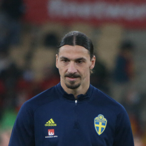 Zlatan Ibrahimovic lors du match de qualifications de la Coupe du Monde de football 2022 entre l'Espagne et la Suède au stade La Cartuja à Séville, Espagne, le 14 novembre 2021. L'Espagne a gagné 1-0. © Laurent Lairys/Panoramic/Bestimage