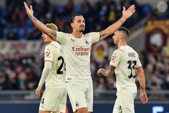 Zlatan Ibrahimovic - Serie A - As Rome vs Milan AC à Rome. © Image Sport /Panoramic/Bestimage