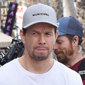 Mark Wahlberg arrive à la salle de gym F45 à Los Angeles, le 27 février 2020.