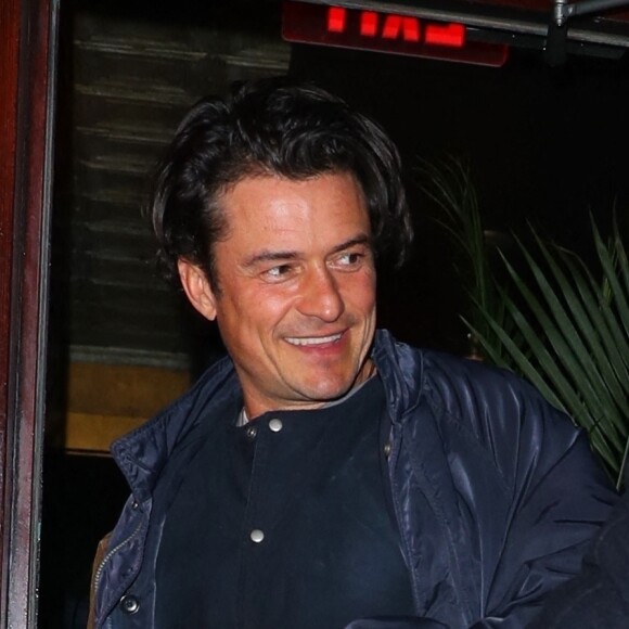 Orlando Bloom et sa compagne Katy Perry ont dîné au restaurant Carbone à New York le 27 janvier 2022.