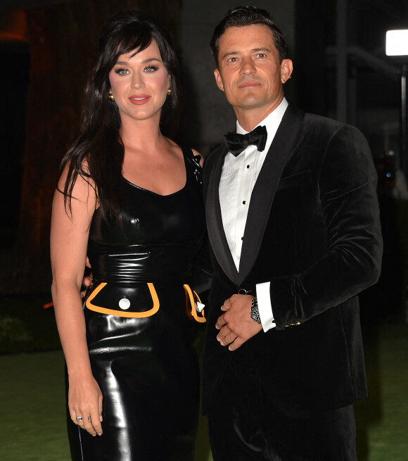 Katy Perry et son fiancé Orlando Bloom - People à la soirée de gala de l'Academy Museum of Motion Pictures à Los Angeles