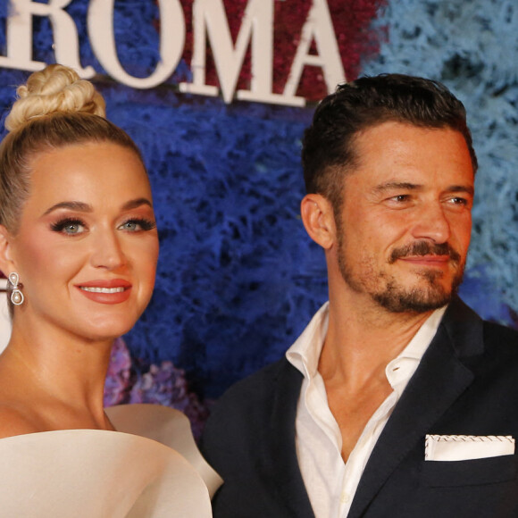 Katy Perry et son fiancé Orlando Bloom - Soirée LuisaViaRoma UNICEF Summer Gala 2021 à Capri en Italie le 31 juillet 2021.