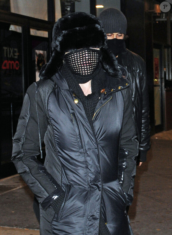 Madonna et Jesus Luz en mode Dark Vador à New York, le 6 janvier 2010