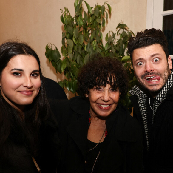 Exclusif - Liliane Rovére, Kev Adams et Guy Lecluyse à l'after de l'avant-première du film "Maison de retraite" à Paris le 10 février 2022. © Rubens Hazon/Bestimage
