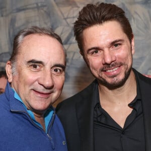 Exclusif - Antoine Duléry et Stan Wawrinka à l'after de l'avant-première du film "Maison de retraite" à Paris le 10 février 2022. © Rubens Hazon/Bestimage