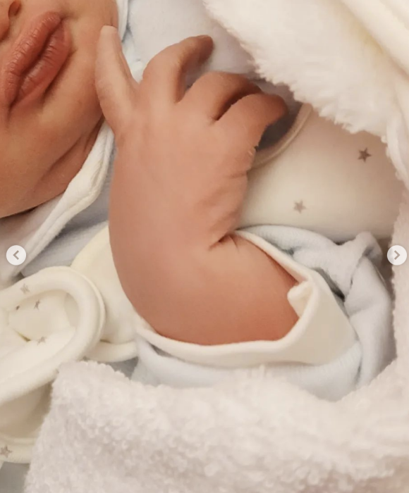 Tatiana-Laurence et Xavier Delarue sont devenus les parents d'un petit garçon prénommé Newt - Instagram