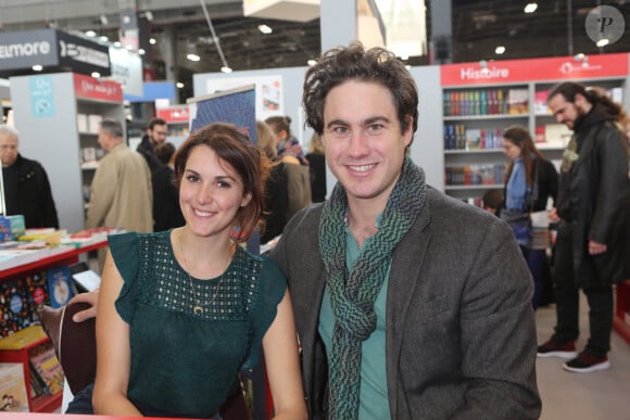 Fanny Agostini et Henri Landes auteurs de "faites le plein de nature" - Salon du Livre 2019 à la Porte de Versailles à Paris du 15 au 18 mars 2019.