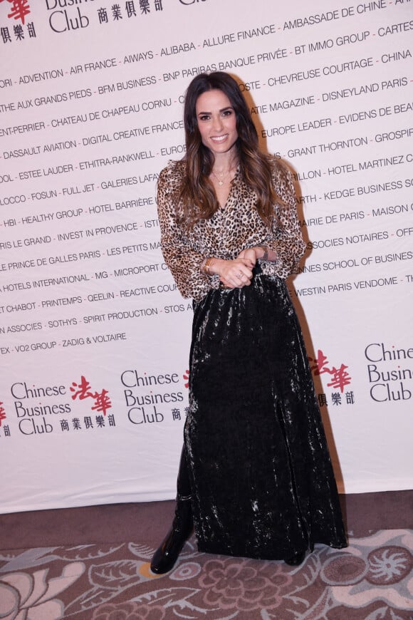 Capucine Anav lors du déjeuner du Chinese Business Club en l'honneur du publicitaire J.Seguela au restaurant de l'hôtel du Collectionneur à Paris, France, le 16 décembre 2021. © Rachid Bellak/Bestimage