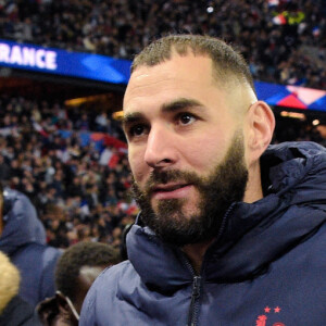 Karim Benzema (19 France) lors du match de football de qualification pour la Coupe du monde 2022 entre la France et le Kazakhstan au stade Parc des Princes à Paris, France, le 13 novembre 2021. La France a gagné 8-0. © Federico Pestellini/Panoramic/Bestimage