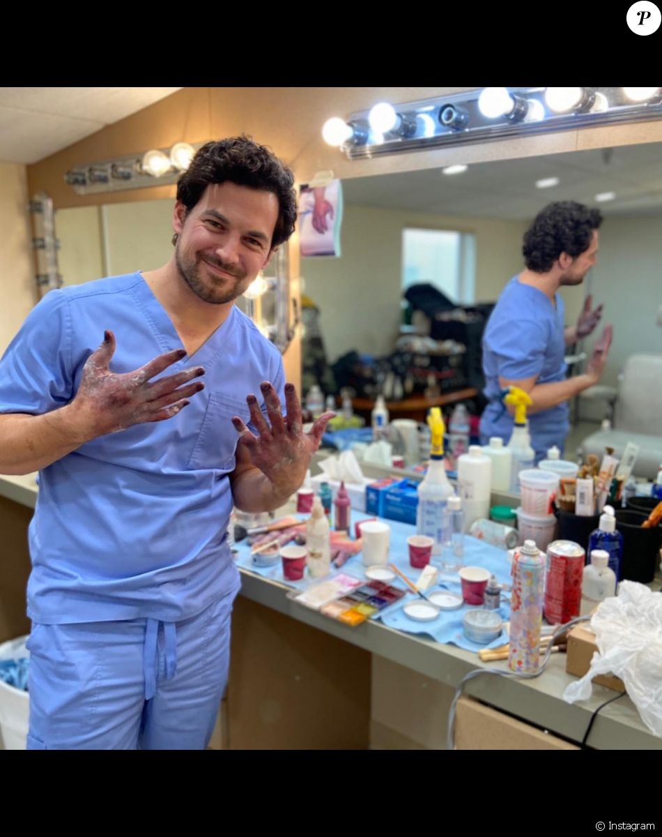 Giacomo Gianniotti (Andrew DeLuca) sur le tournage de Grey's Anatomy