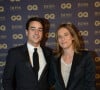 Julian Bugier et sa femme Claire Fournier lors de la soirée "L'homme de l'année GQ 2014" au Musée d'Orsay, à Paris le 19 novembre 2014. 