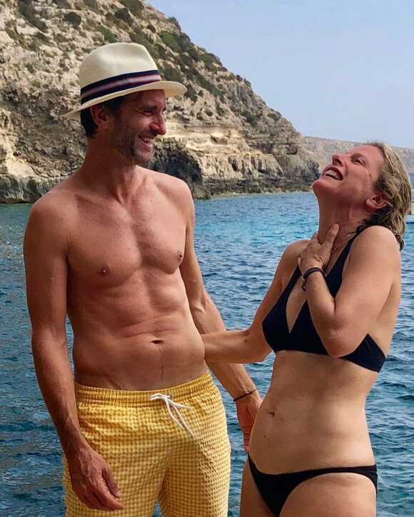 Karin Viard et son compagnon présumé Manuel Herrero sur Instagram, août 2019.