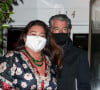 Pierce Brosnan et sa femme Keely Shaye Smith sont allés dîner en amoureux pour la Saint-Valentin au Giorgio Baldi à Santa Monica, Los Angeles, Californie, Etats-Unis