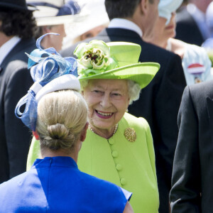 Zara Phillips (Zara Tindall), La reine Elisabeth II d'Angleterre - La famille royale d'Angleterre lors de la première journée des courses hippiques "Royal Ascot" le 20 juin 2017. 