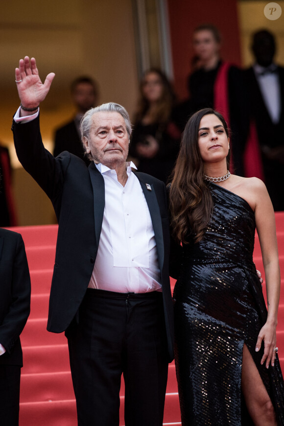 Alain Delon et sa fille Anouchka Delon - Montée des marches du film "A Hidden Life" lors du 72ème Festival International du Film de Cannes. Le 19 mai 2019 © Jacovides-Moreau / Bestimage 