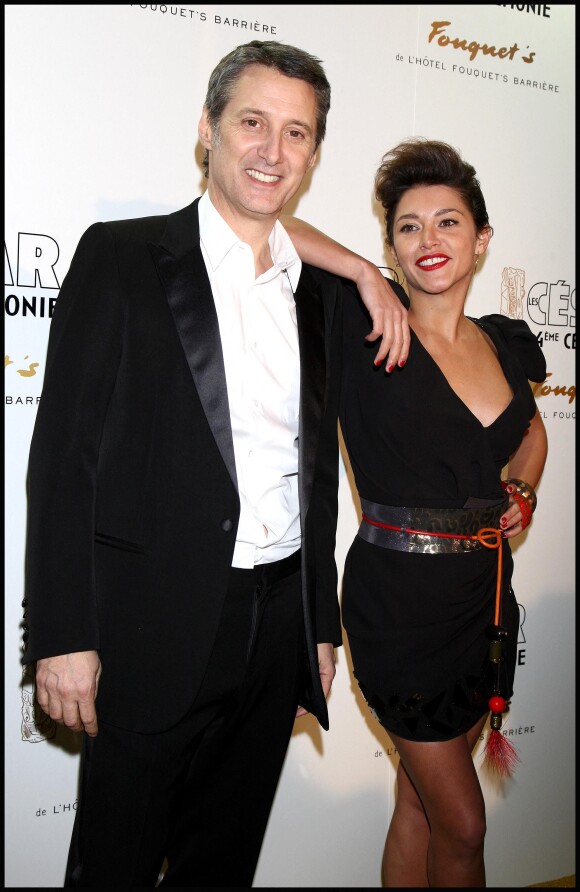 Antoine de Caunes et sa fille Emma de Caunes lors des César en 2009. 