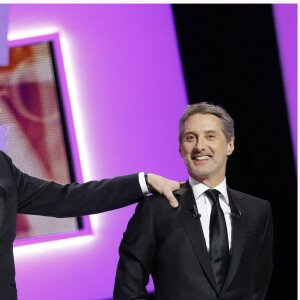 Antoine de Caunes et Lambert Wilson - 38e Ceremonie des Cesar au theatre du Chatelet a Paris le 22 fevrier 2013