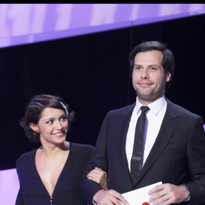 Emma de Caunes et Laurent Lafitte à la 35e cérémonie des César à Paris en 2010.