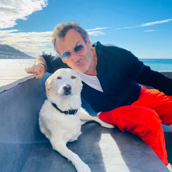 Jean-Luc Reichmann et son chien Donna, amputé d'une patte - Instagram