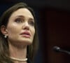Angelina Jolie demande au Congrès de voter une loi contre les violences domestiques à Washington le 9 février 2022. 