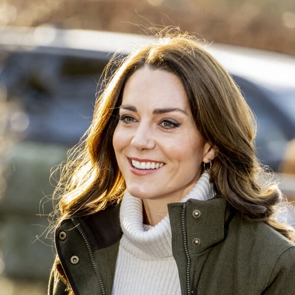 Kate Middleton visite le Centre de la Fondation royale pour la petite enfance lors de son voyage au Danemark. Copenhague, le 23 février 2022.