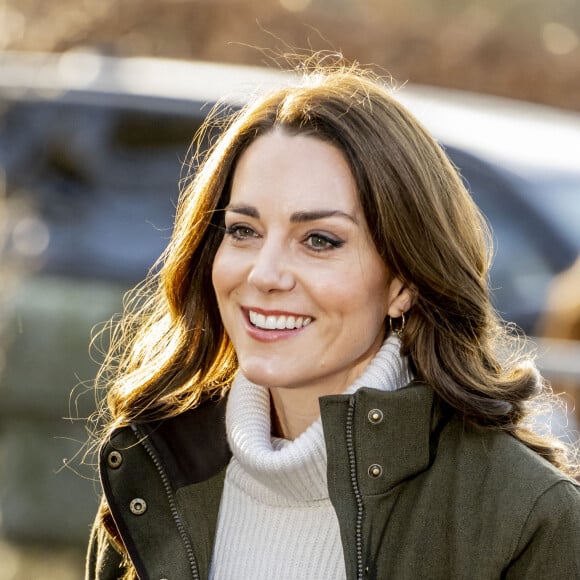 Kate Middleton visite le Centre de la Fondation royale pour la petite enfance lors de son voyage au Danemark. Copenhague, le 23 février 2022.