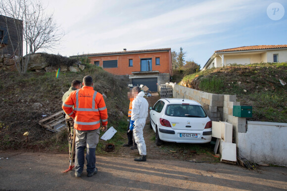 La maison en construction de Delphine Jubillar (Aussaguel), disparue sans laisser de traces depuis le 16 décembre 2020 à Cagnac les Mines dans le Tarn. Un gendarme et une équipe du service des eaux ont mené des investigations pour chercher des traces dans le réseau raccordé à la maison. Le 7 janvier 2021