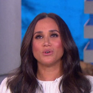 Meghan Markle sur le plateau de l'émission "The Ellen Show" à Los Angeles, le 17 novembre 2021. 
