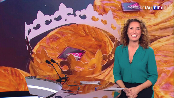 Illustration du 1er journal de 13h présenté par Marie-Sophie Lacarrau et diffusé sur TF1 en direct , Paris, le 4 janvier 2020
