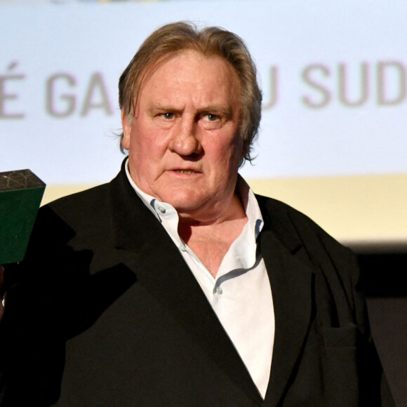 Gérard Depardieu lors de la soirée de clôture de la 3e édition du Festival Cinéroman à Nice © Bruno Bebert / Bestimage 