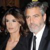George Clooney et la belle Elisabetta Canalis, à l'occasion du gala de la National Board of Review of Motion Pictures Awards, qui s'est tenu au Cipriani de New York, le 12 janvier 2010.